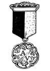 Kleurplaten medaille