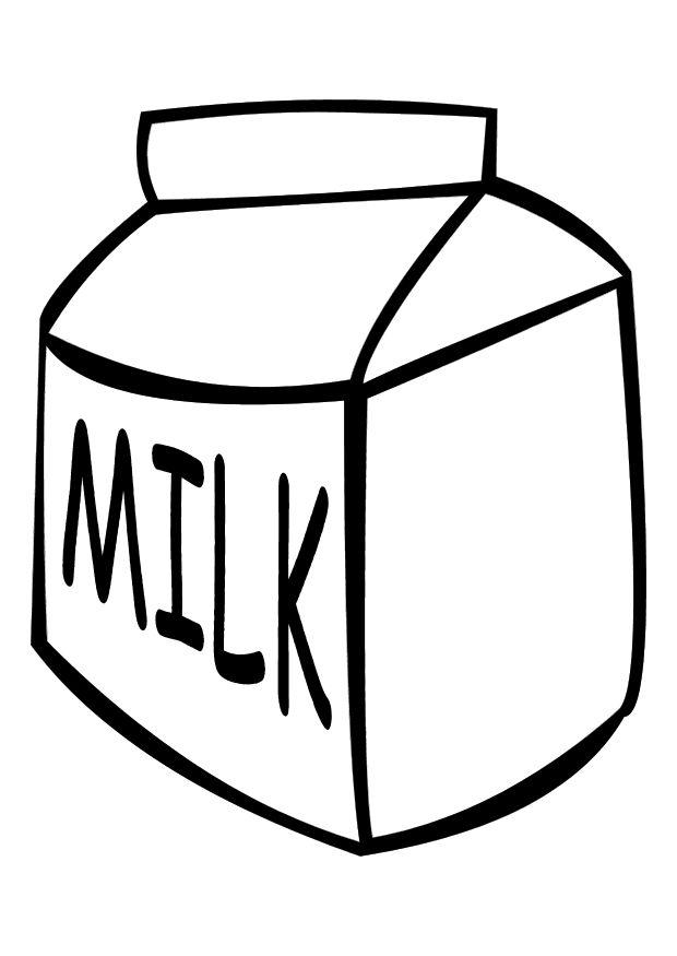 Kleurplaat melk
