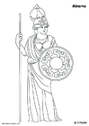 Kleurplaat Minerva