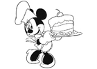 Kleurplaat Minnie Mouse