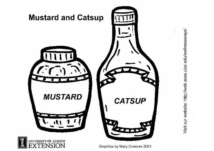 Kleurplaat mosterd