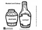 Kleurplaat mosterd