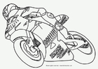 kleurplaat moto