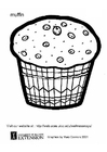 Kleurplaten muffin