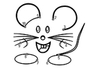 kleurplaat muis