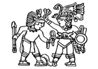 muurkunst Azteken