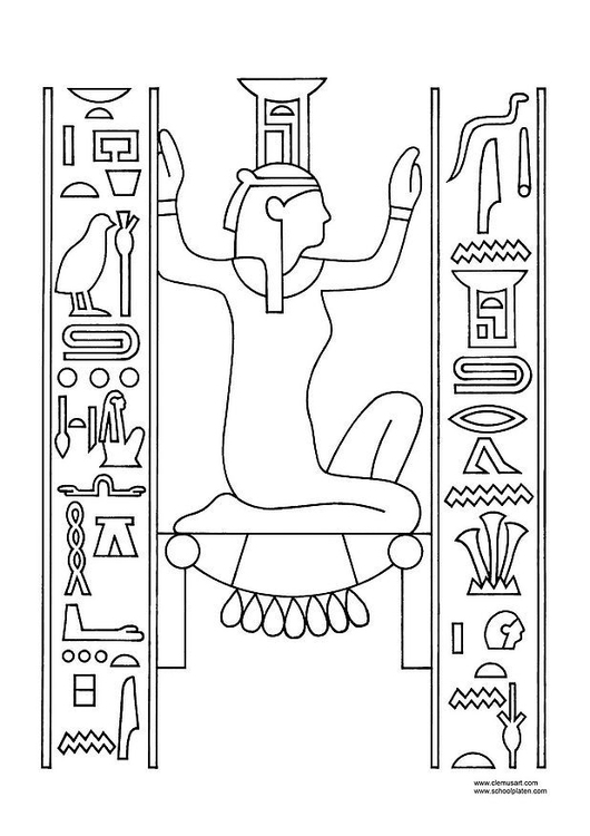 Kleurplaat Nephthys