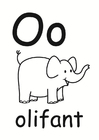 kleurplaat o