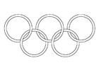 Kleurplaten olympische ringen