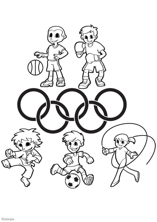 Kleurplaat olympische spelen