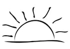 ondergaande zon