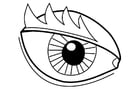 Kleurplaat oog