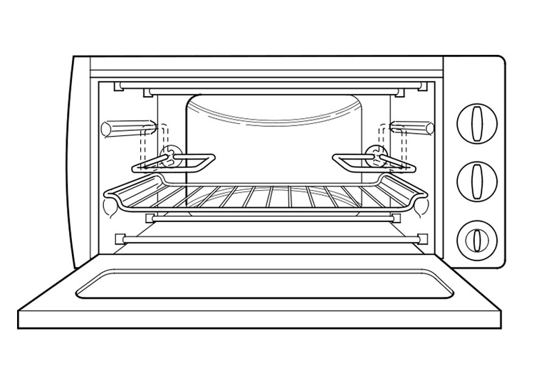 Kleurplaat oven