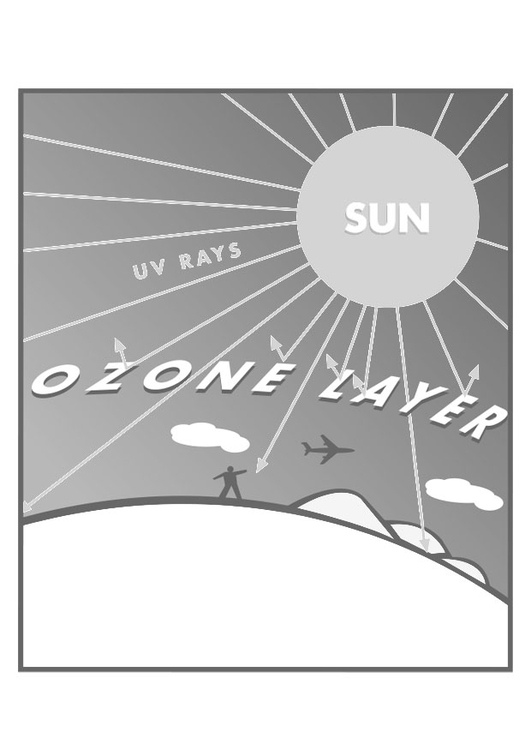 Kleurplaat ozon