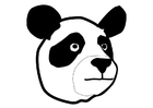 Kleurplaat panda