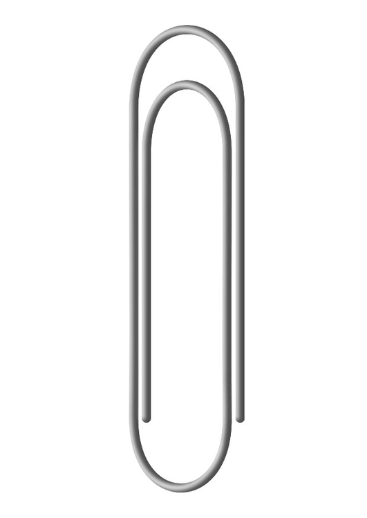 Kleurplaat paperclip