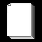 Kleurplaat papierstapel