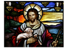 Afbeelding pasen - jezus met lam