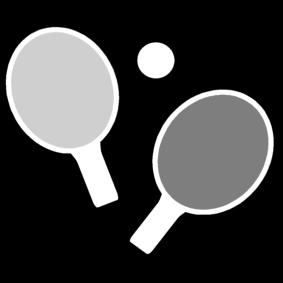 Kleurplaat ping pong