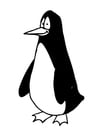 Kleurplaat pinguin