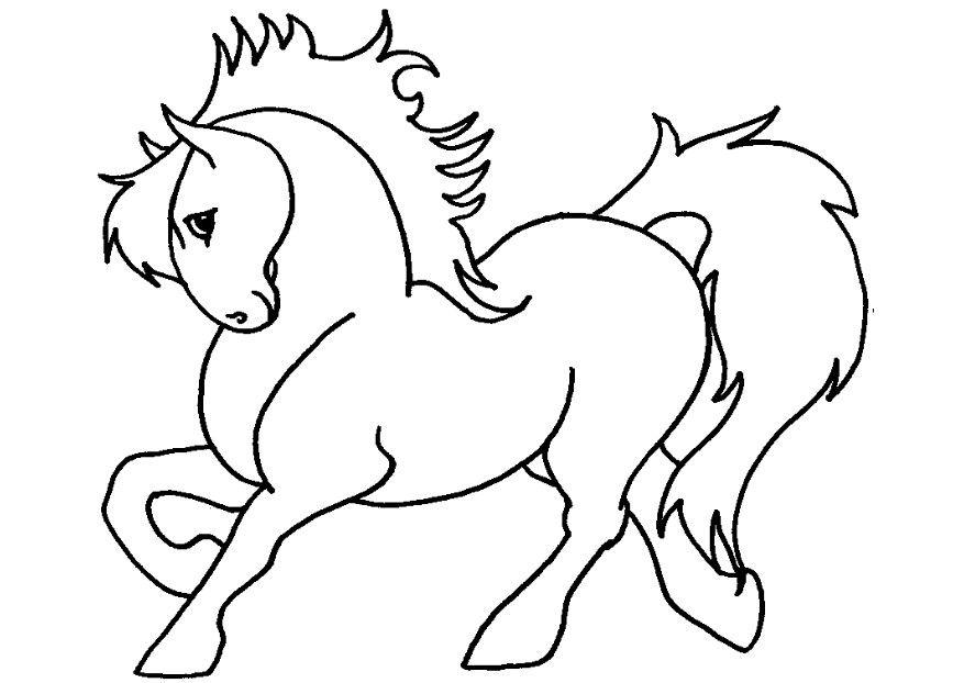 Kleurplaat pony