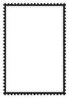 Kleurplaten postzegel rechthoek