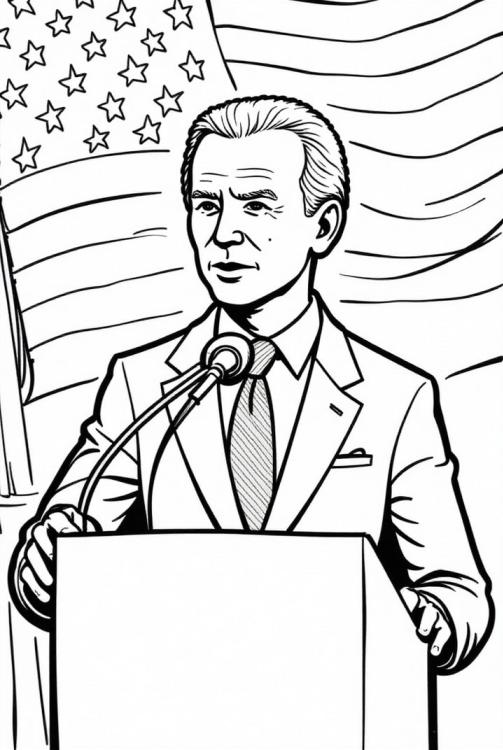 President Biden geeft een toespraak