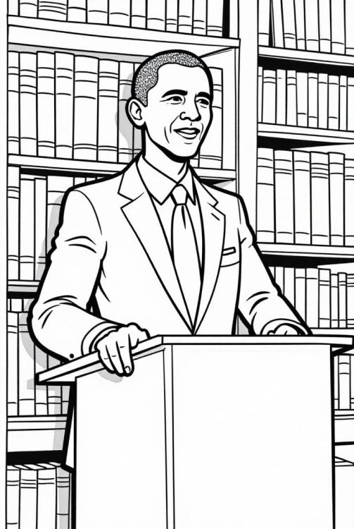 President Obama geeft een lezing