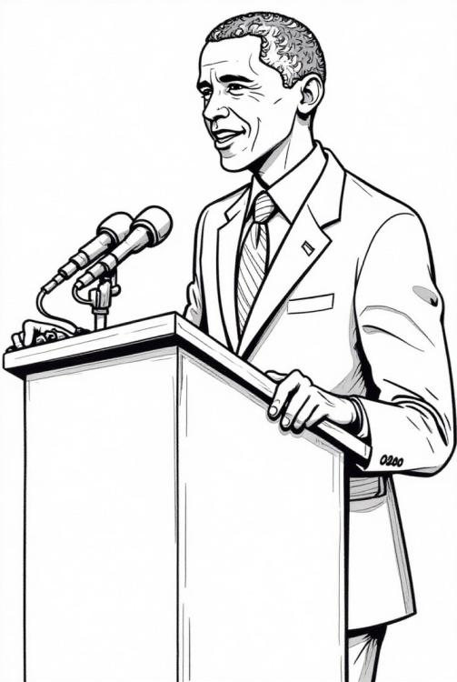 President Obama geeft een speech