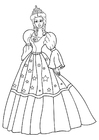 prinses met jurk