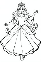 Kleurplaat prinses