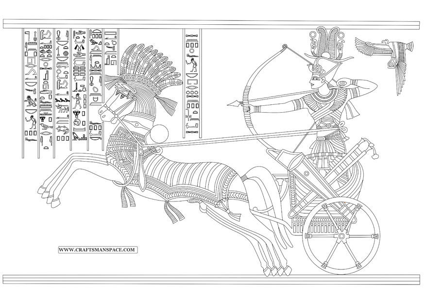 Kleurplaat Rames II - Slag om Kadesh