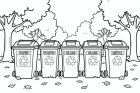 Kleurplaat recycleren
