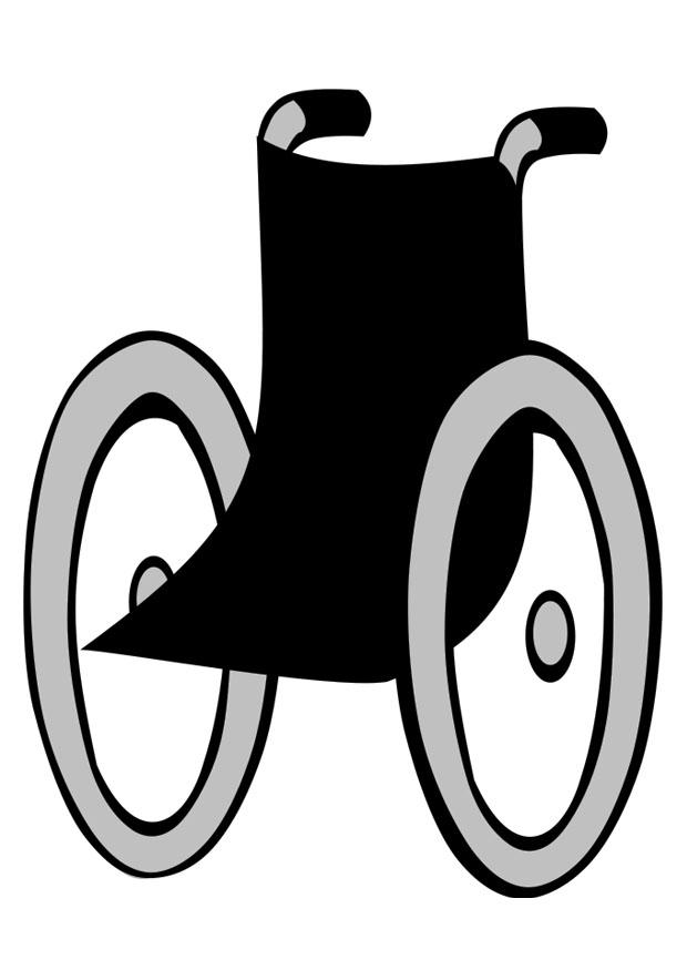Kleurplaat rolstoel