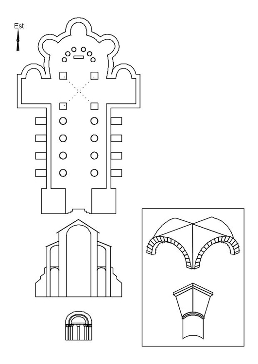 Kleurplaat Romeinse kerk