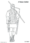Kleurplaten Romeinse soldaat