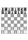 Kleurplaat schaakbord