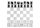Kleurplaten schaakspel
