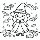 schattige Halloween heks
