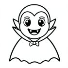 schattige Halloween vampier