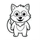 schattige Halloween weerwolf