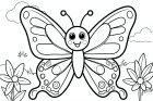 schattige vlinder