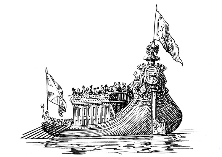Kleurplaat schip