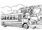 Kleurplaten schoolbus