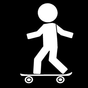 Kleurplaat skateboard