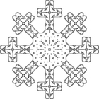 kleurplaat sneeuwvlok