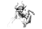 kleurplaat stier