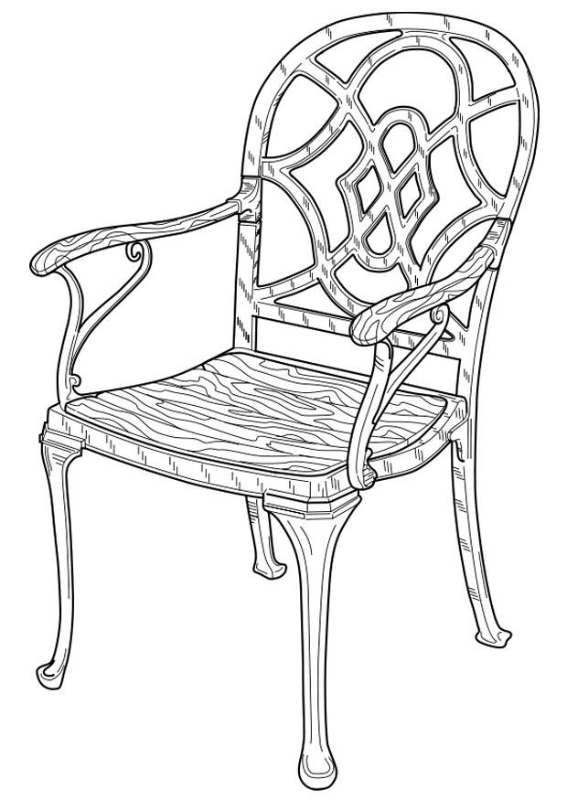 Kleurplaat stoel