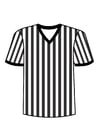 Kleurplaat t-shirt scheidsrechter