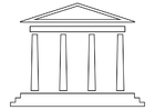 Kleurplaat tempel